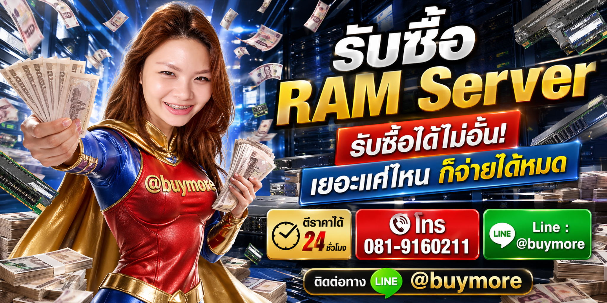 Memory2Day รับซื้อ RAM Server รับซื้อได้ไม่อั้น เยอะแค่ไหนก็จ่ายได้หมด
